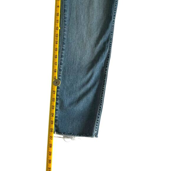 J.Crew 10”’Vintage Slim Straight Jeans Raw Hem Medium Wash Size 30 - Picture 8 of 10